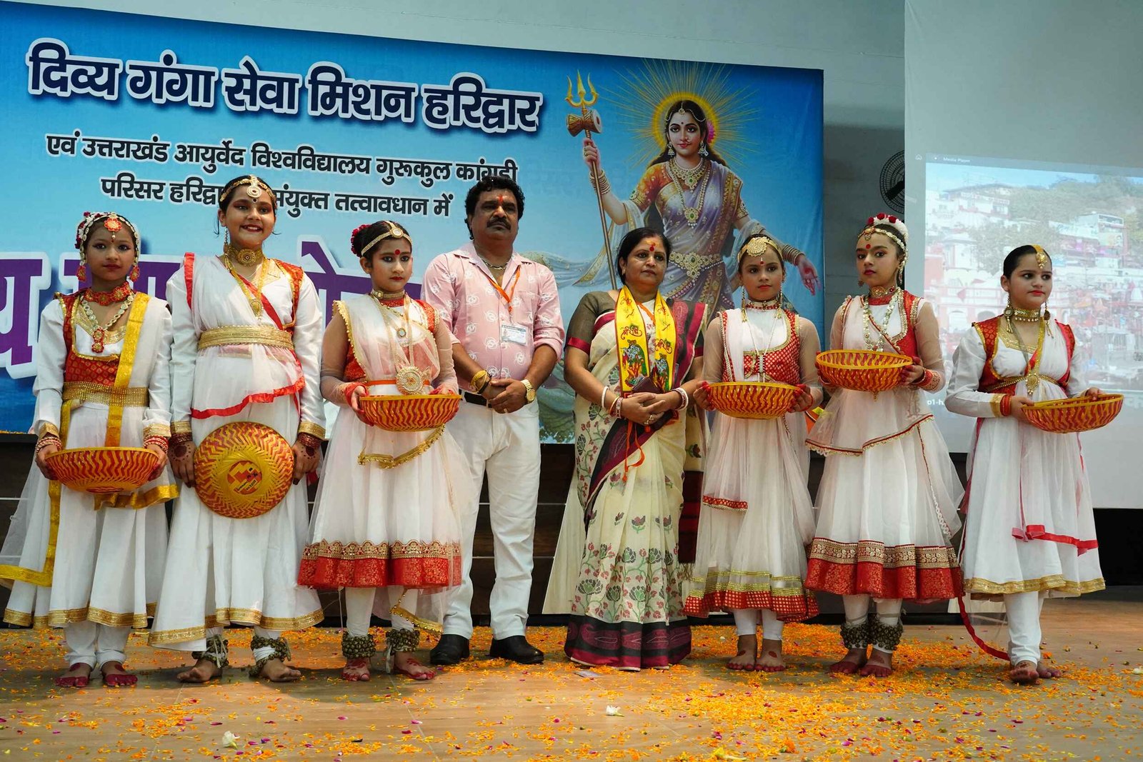 Kumbh Mela devotees gathered for rituals at Haridwar spiritual festival site